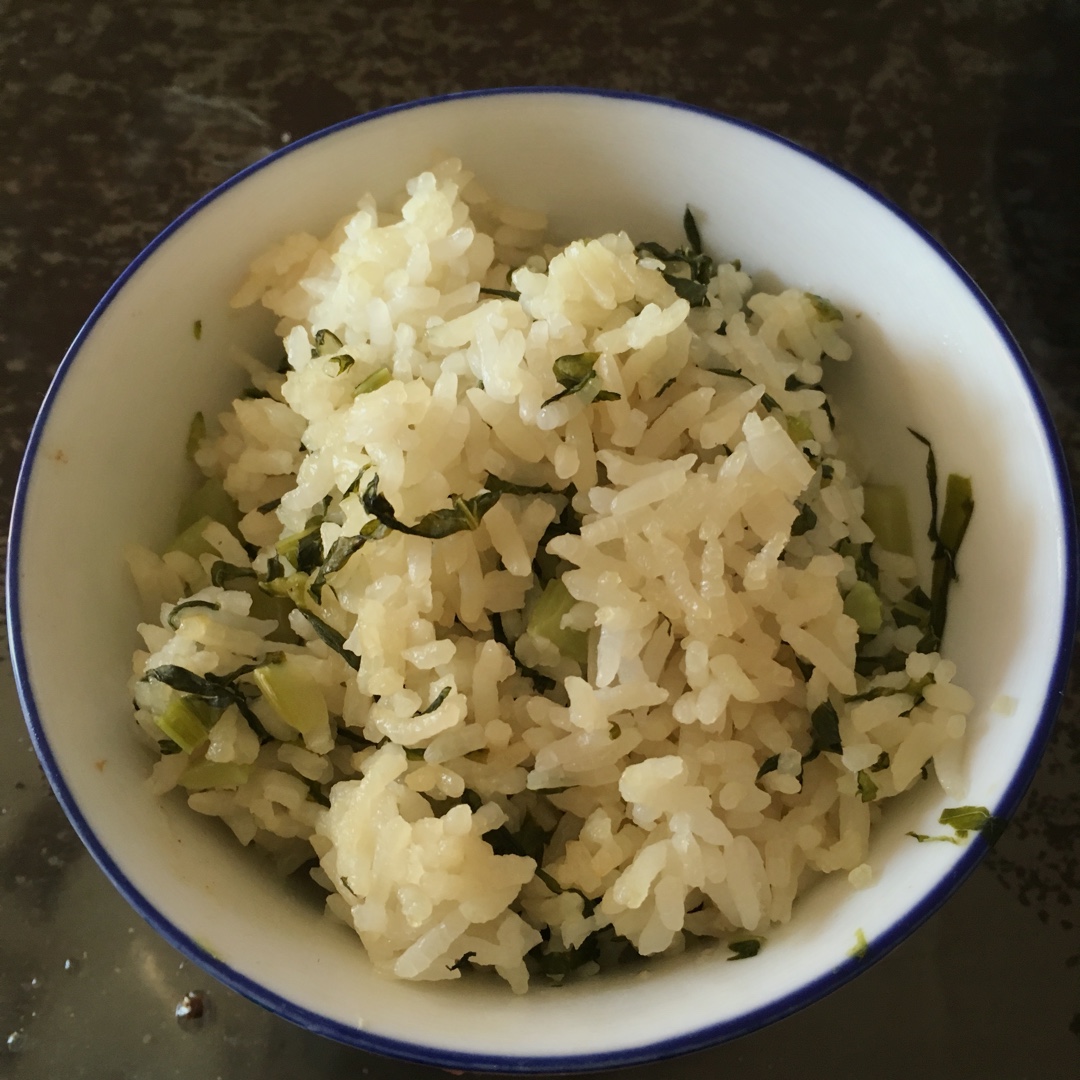 莴苣叶菜饭
