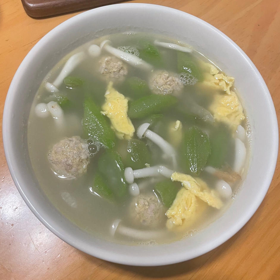 丝瓜鲜菇汤