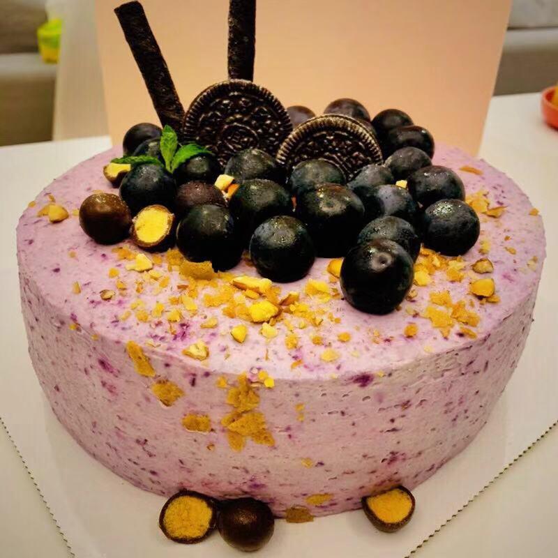 做过 蓝莓奶油小蛋糕 借鉴方主的造型给妹妹