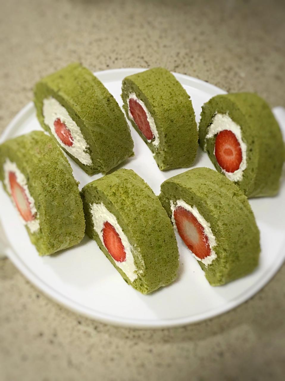 日式抹茶蛋糕卷
