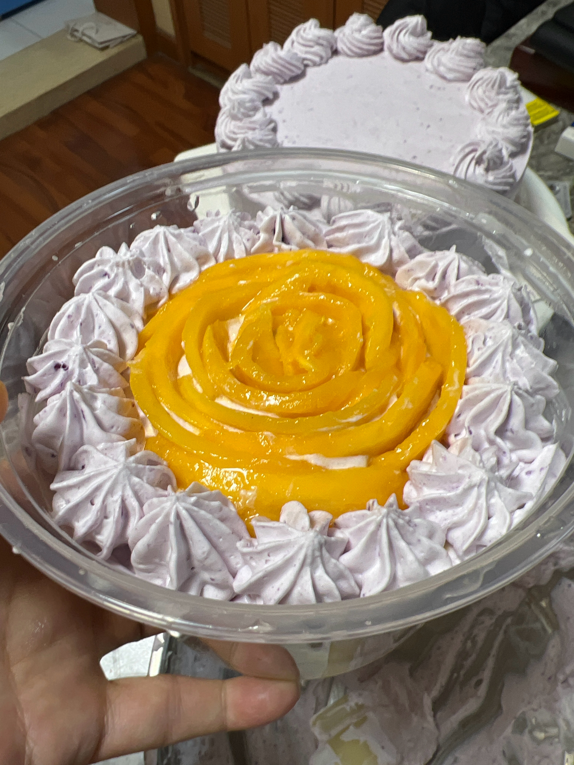 芋泥紫薯芒果蛋糕