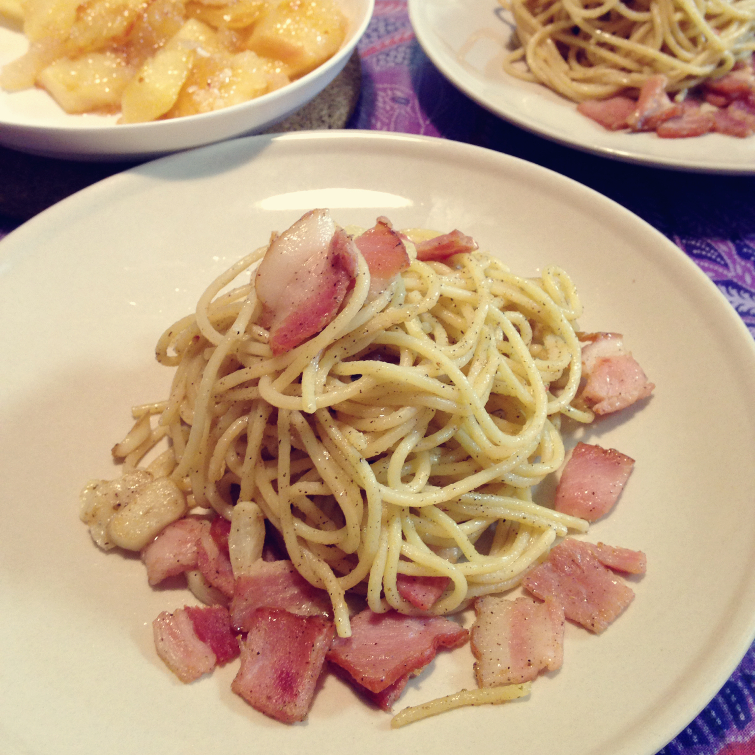 奶油培根意大利面