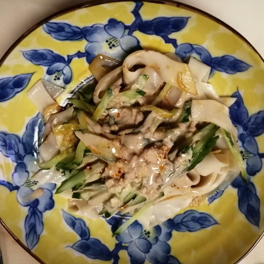 不用水洗的自制凉皮，零失败