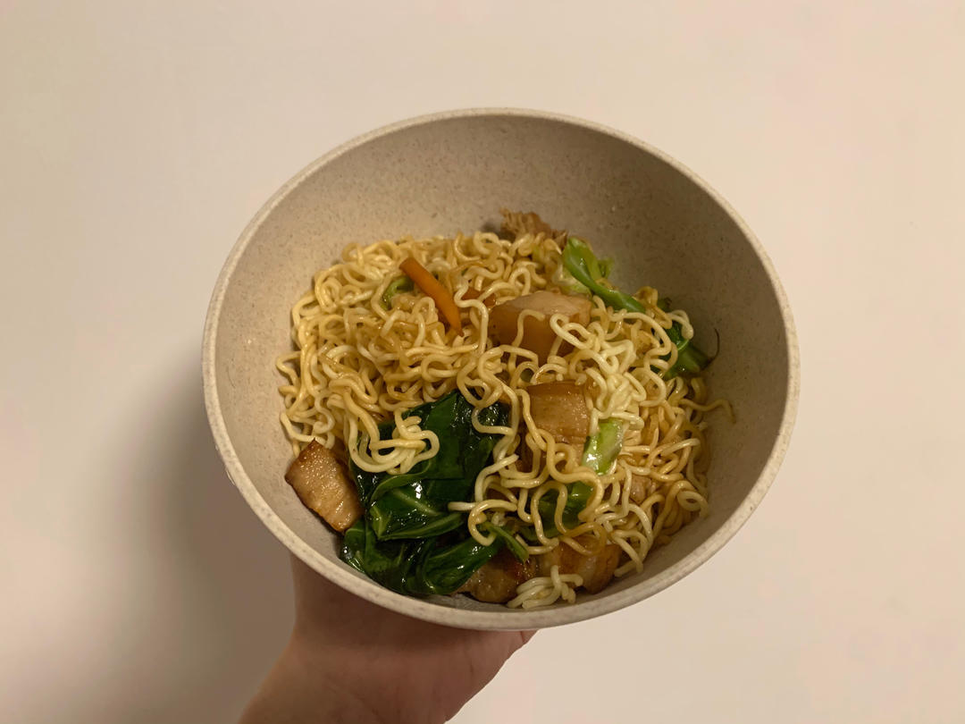 秒杀路边摊的炒方便面