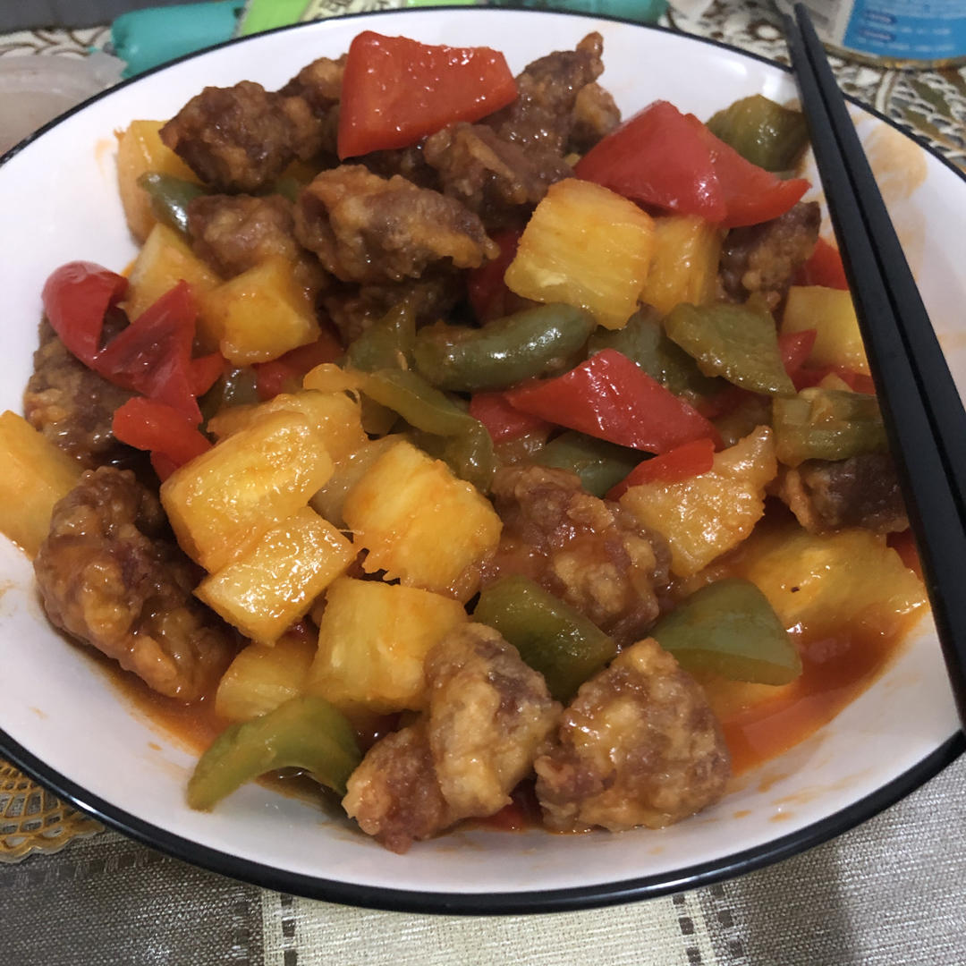 🍍酸甜口菠萝咕噜肉 年夜饭桌必备✅