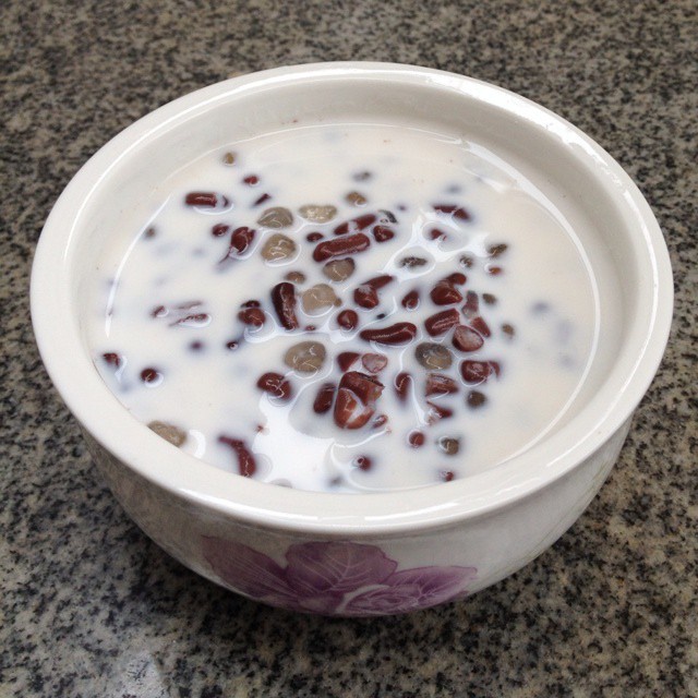minnie1221做的红豆牛奶西米露