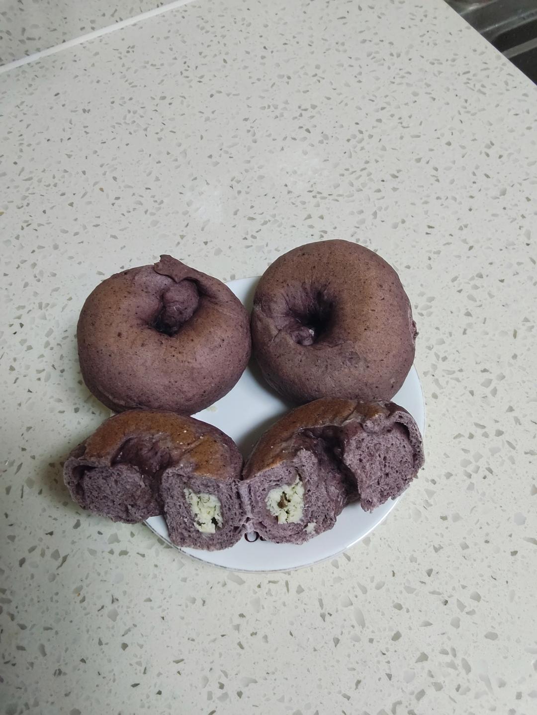 蓝莓🫐乳酪贝果🥯/步骤详细/简单好做