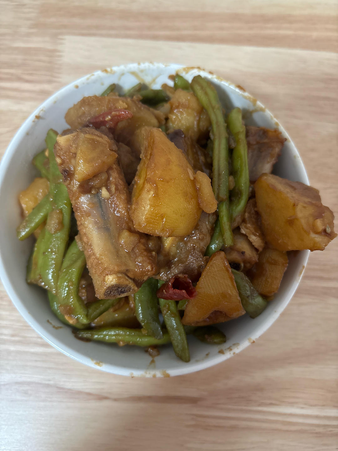 排骨土豆炖豆角🥘香到舔锅底‼️