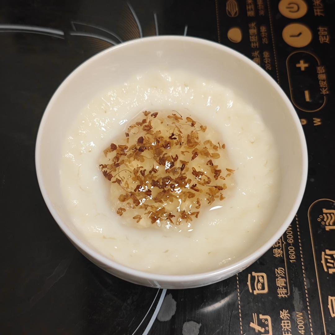桂花牛奶炖奶