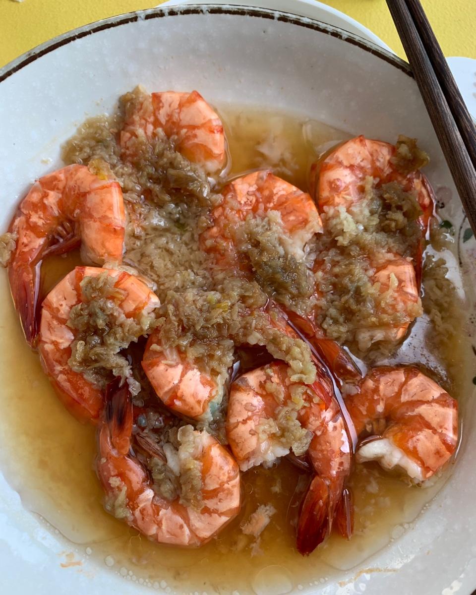 蒜蓉蒸虾