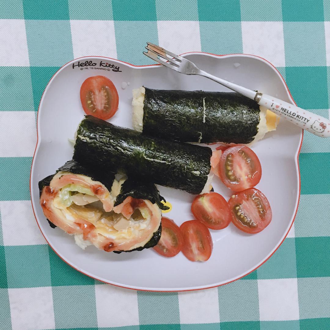 紫菜方包卷的做法