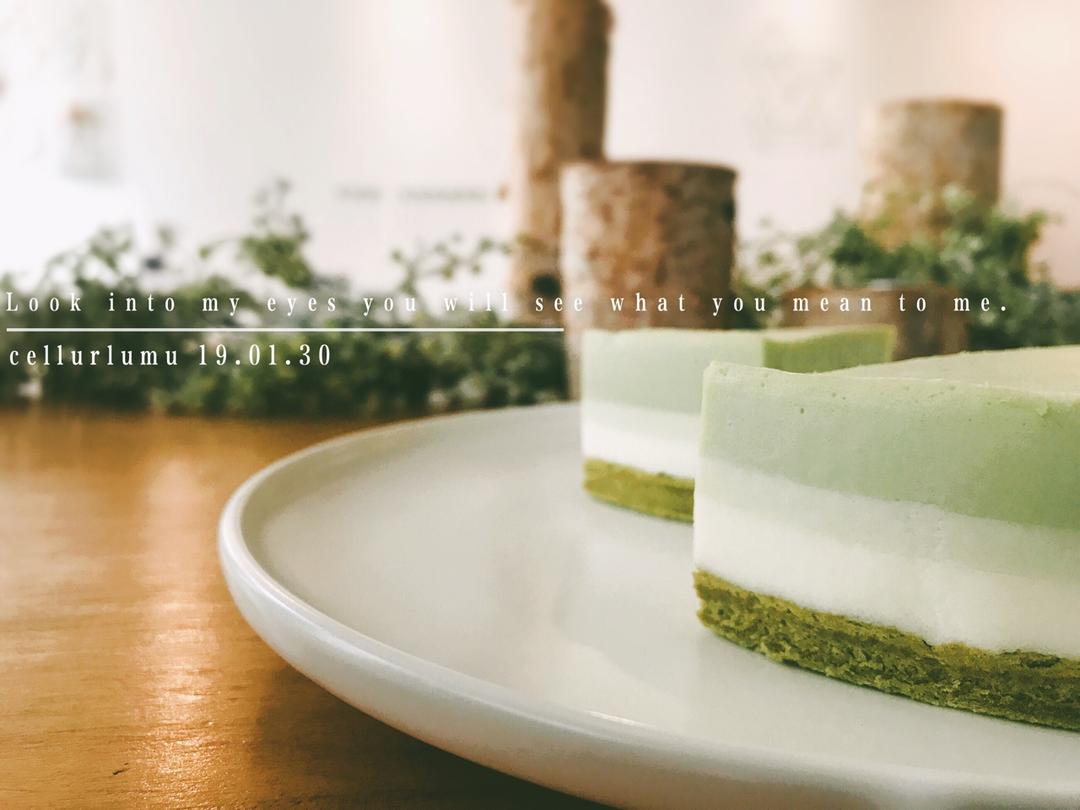 渐变抹茶慕斯蛋糕：我Amanda带着既美又作的抹茶甜点又来了！【曼食慢语】