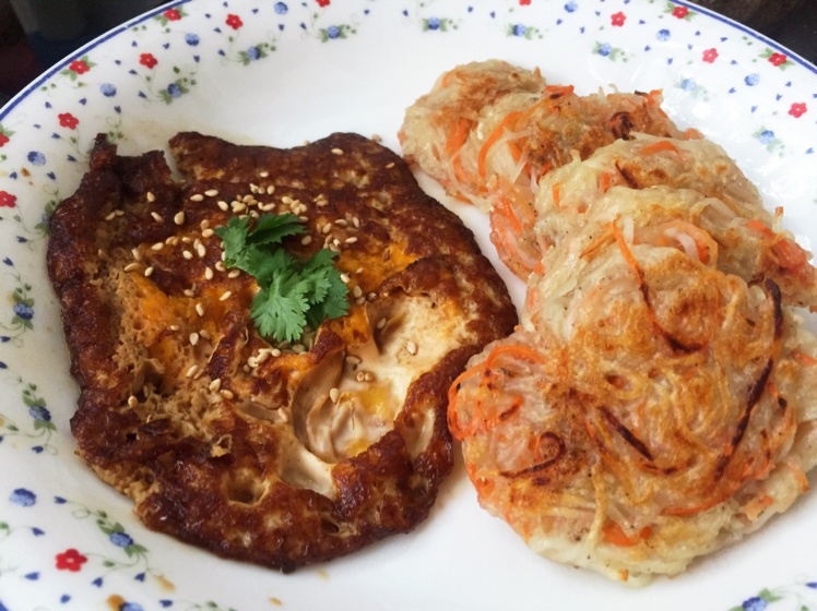 土豆胡萝卜丝煎饼