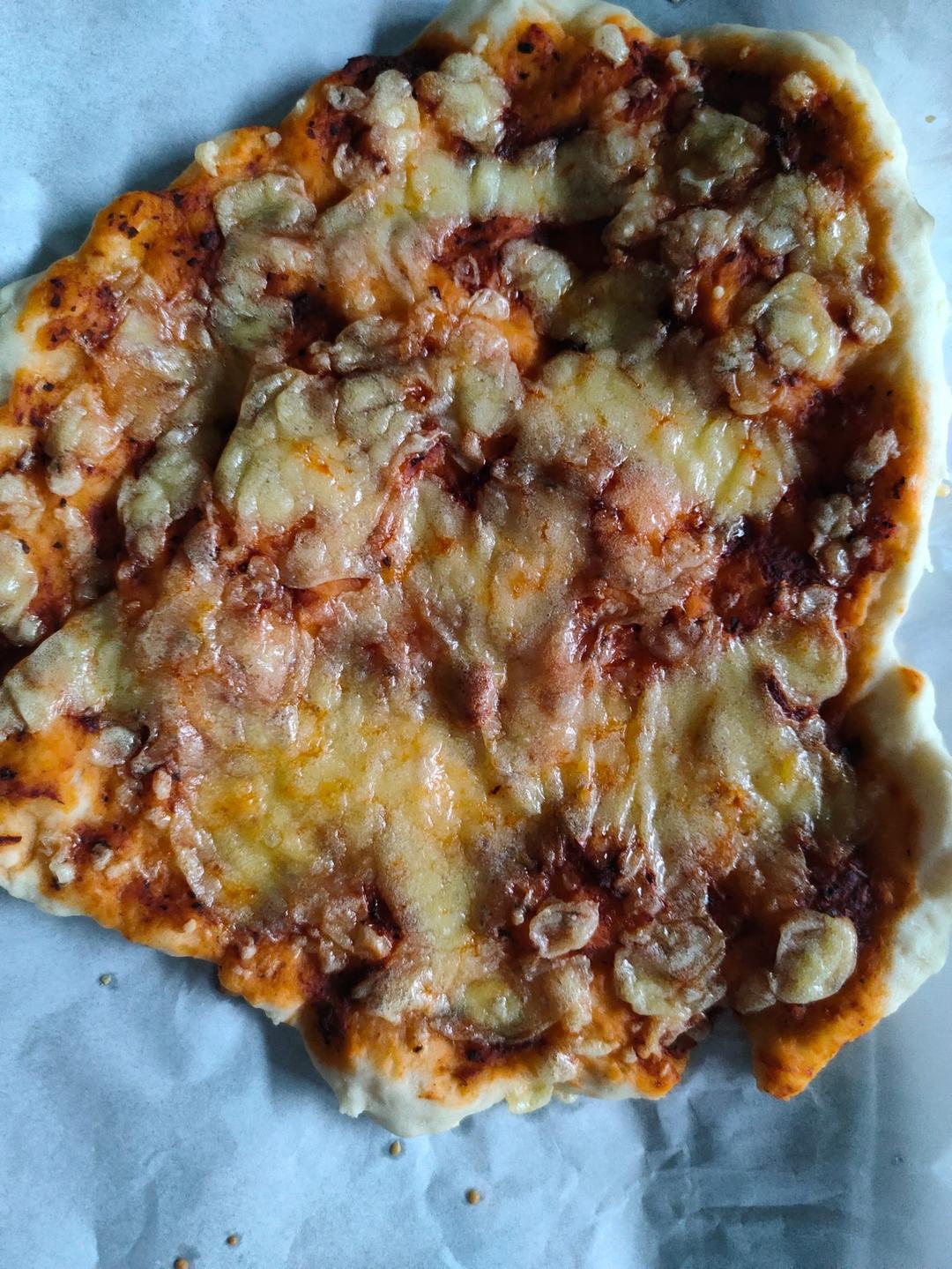 被惊艳到❗️一口爱上❗️超薄玛格丽特披萨🍕