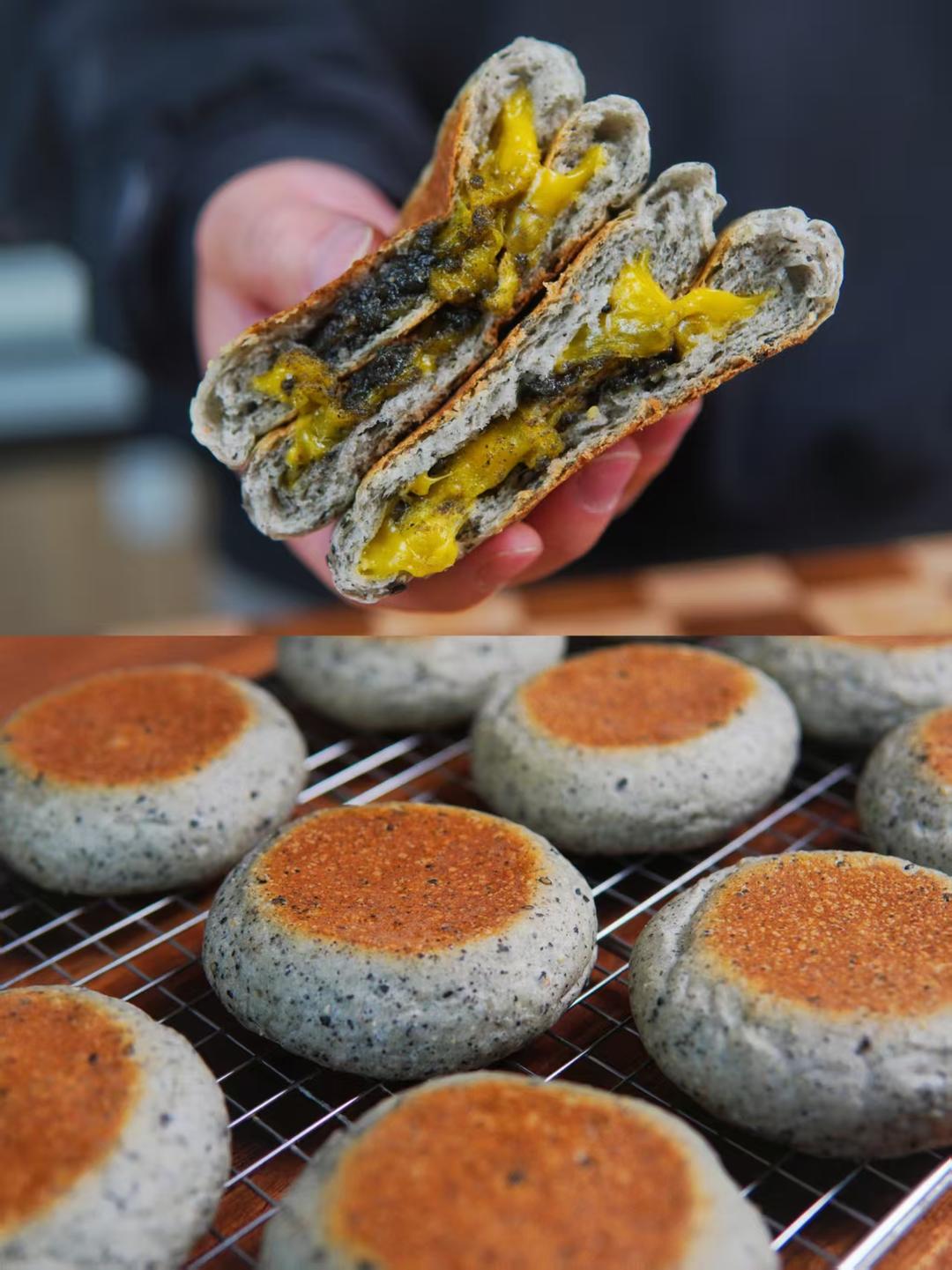 把吃不完的汤圆做成面包，竟然拉丝又爆浆！