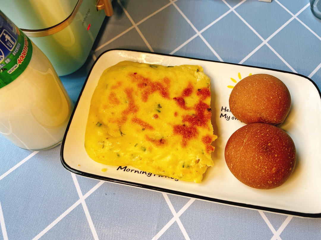 手不沾面做发面大饼