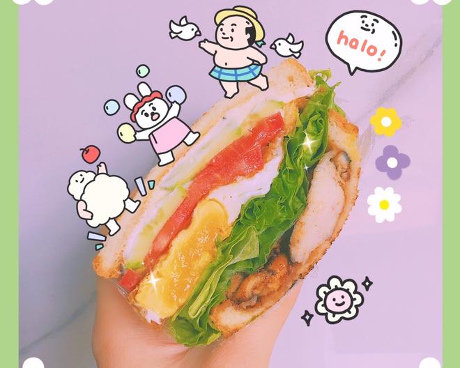 🥪👍🏻致命诱惑三明治（进阶麦当劳板烧鸡腿堡）🥪👍🏻的做法