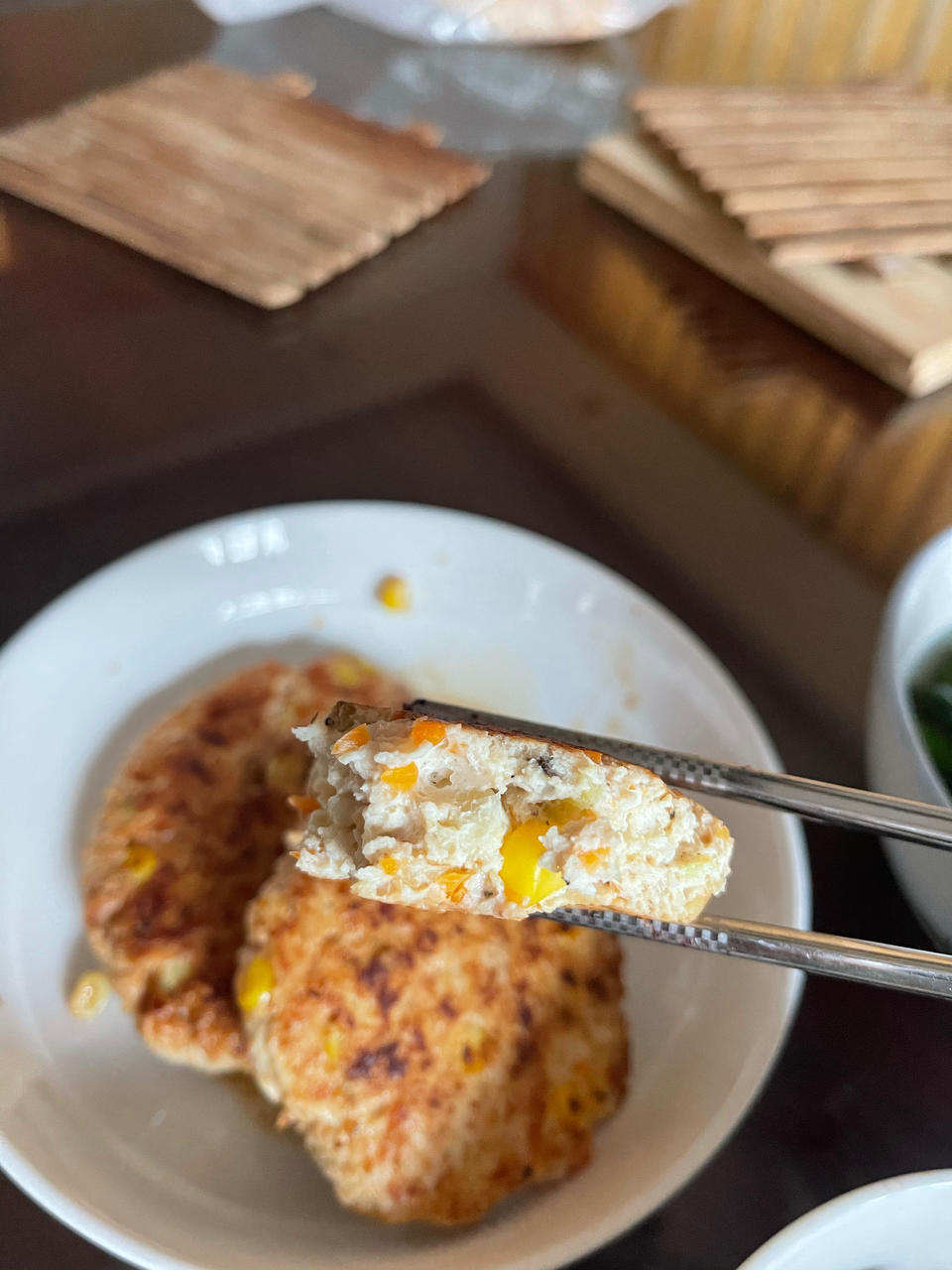 减肥餐：香煎鸡胸肉饼