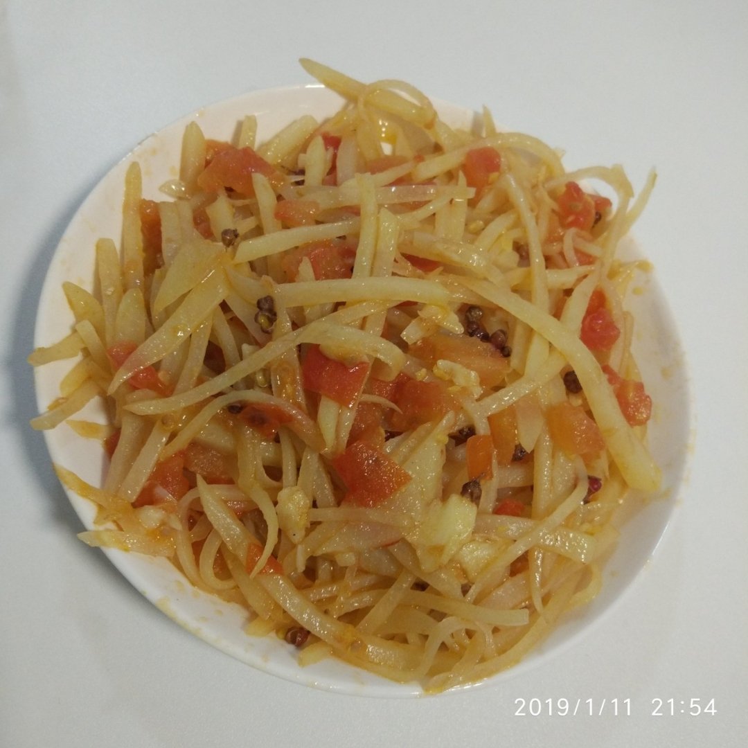 西红柿炒土豆丝
