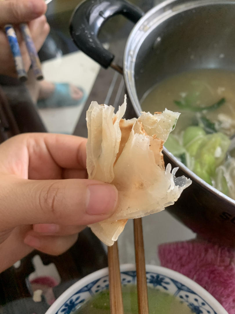 葱油饼（饺子皮版）