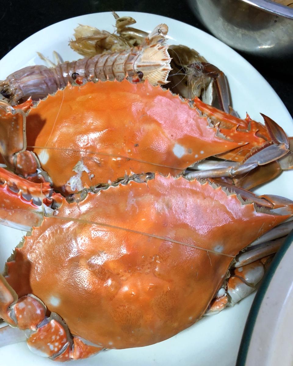 清蒸螃蟹（梭子蟹）