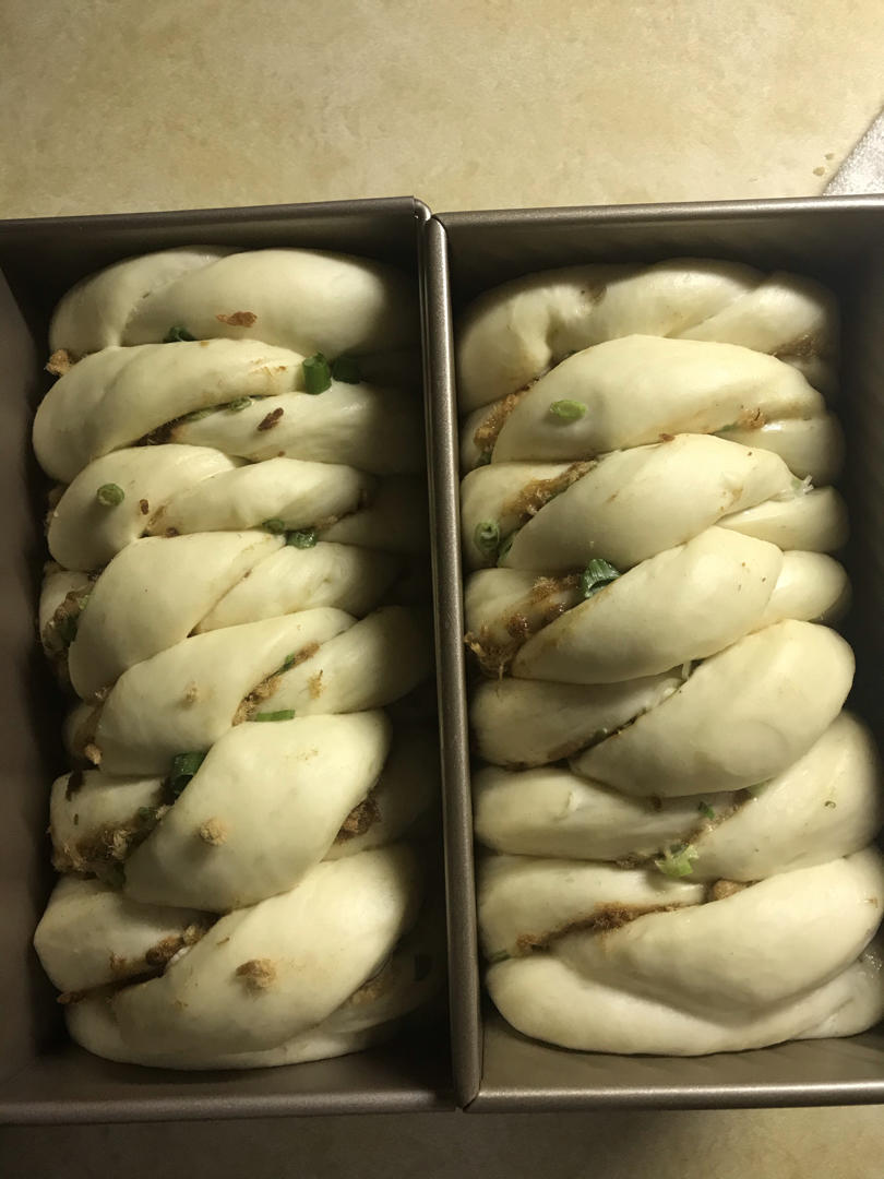 肉松香葱吐司（四种整形手法）