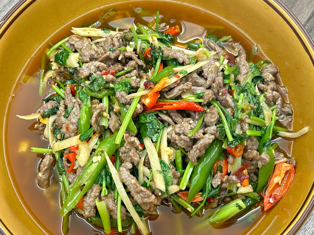 香菜牛肉丝