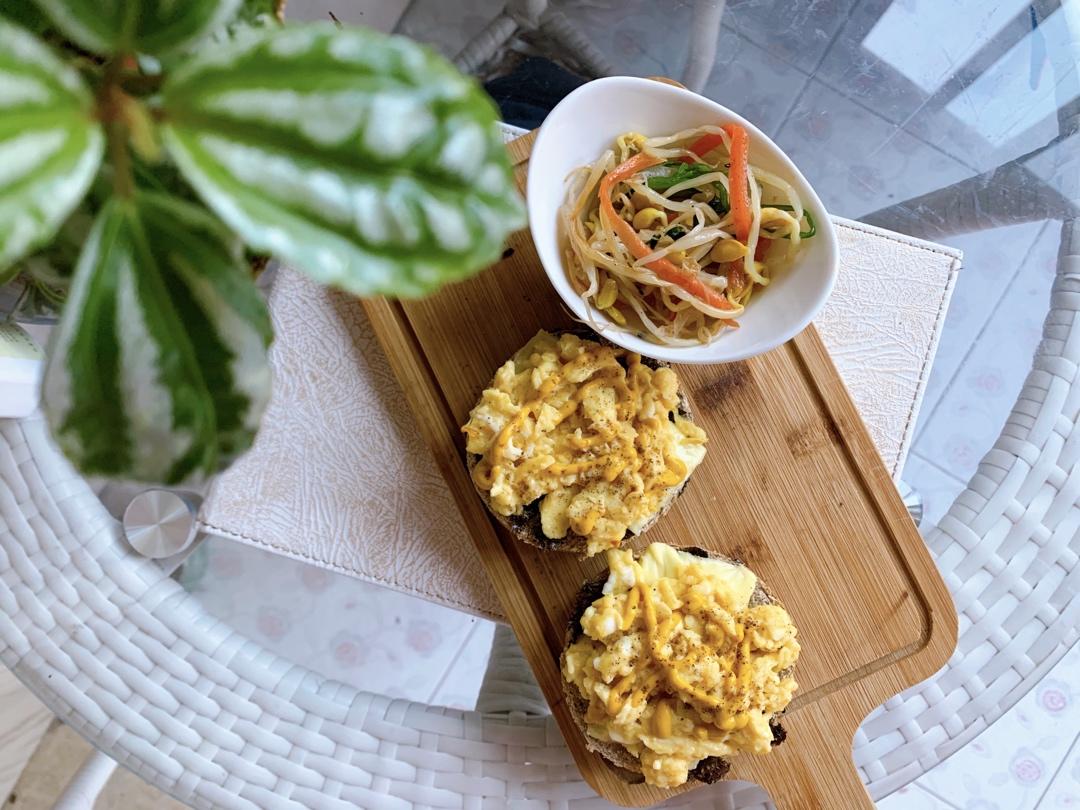 和风海苔虾滑蛋三明治【健康一手握】