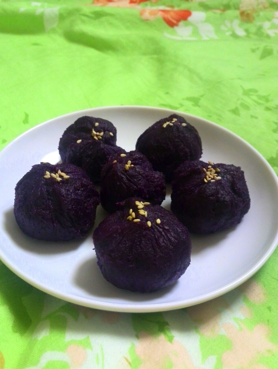 电饭锅紫薯茶巾绞