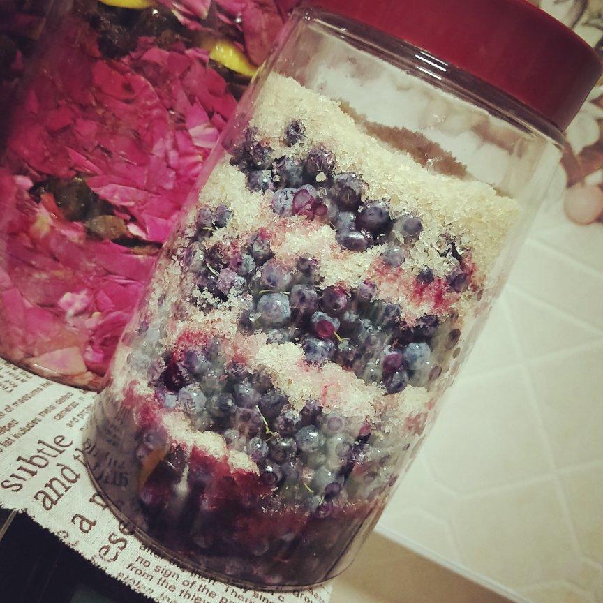 ai晨升牛羊肉李小婷18647009959做的自制甜蜜蓝莓酒