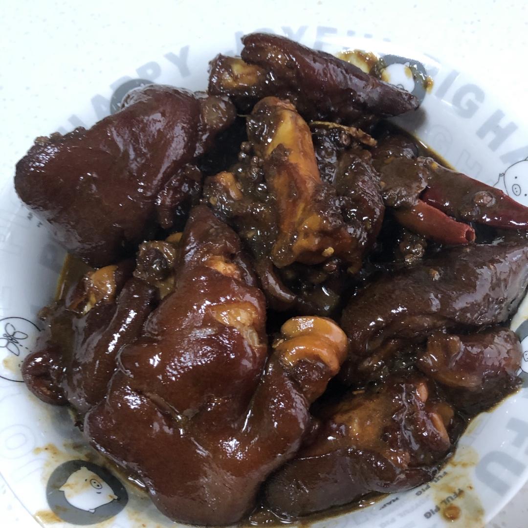 美味的家常菜：红烧猪蹄