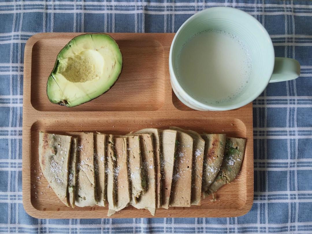 减脂主食-无油煎小米荞麦粗粮饼的做法 步骤3