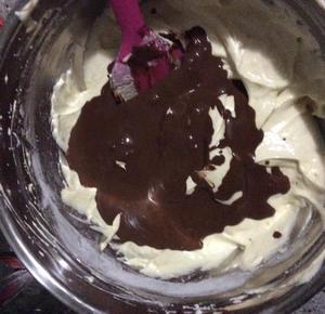 巧克力核桃蛋糕 做不易消泡的可可海绵的做法 步骤8