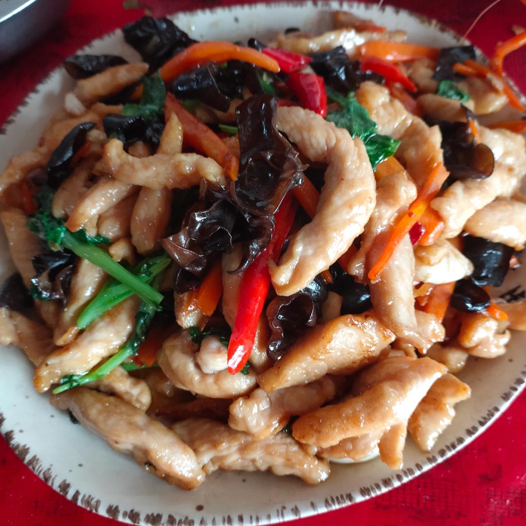 青椒肉丝（里脊肉版）