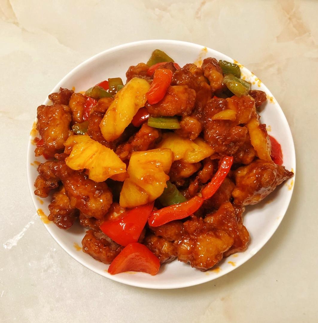 秘制小汉堡儿做的酸甜菠萝咕噜肉