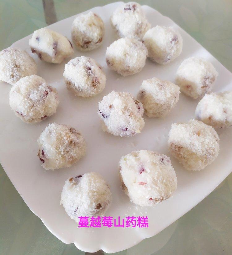 免烤箱速成小食点心——山药蔓越莓小方