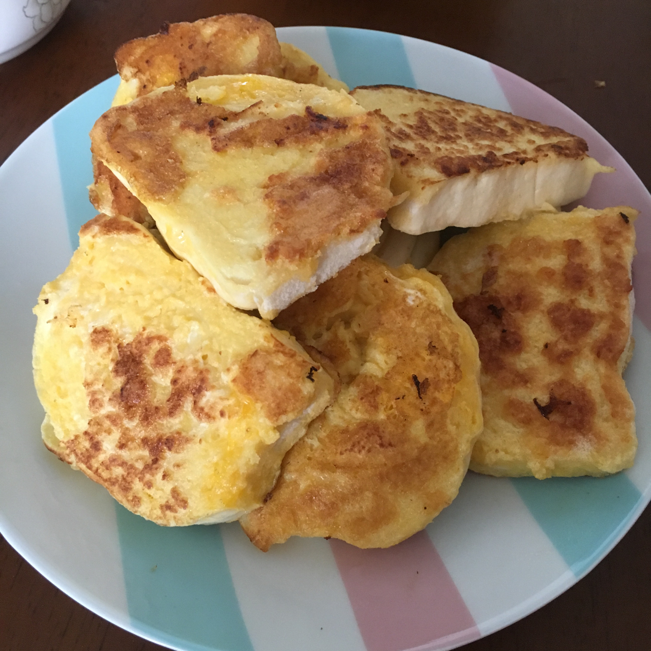 蜗牛下厨做的煎馒头片