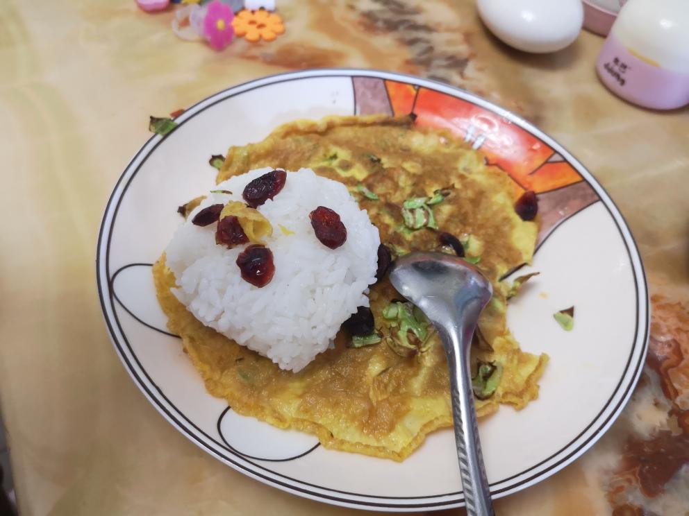 蔬菜鸡蛋饼饭的做法 步骤2