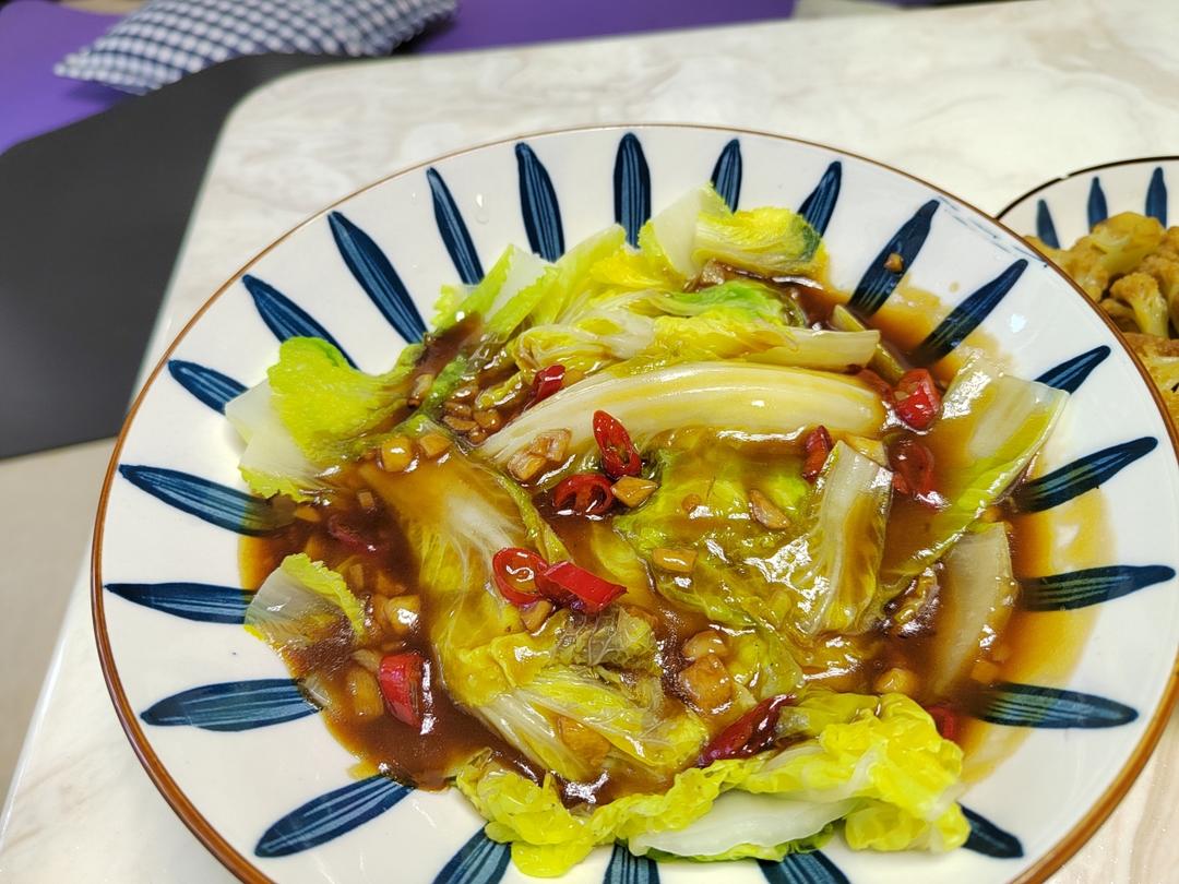 5分钟搞定‼️家常菜蒜香娃娃菜，巨好吃！