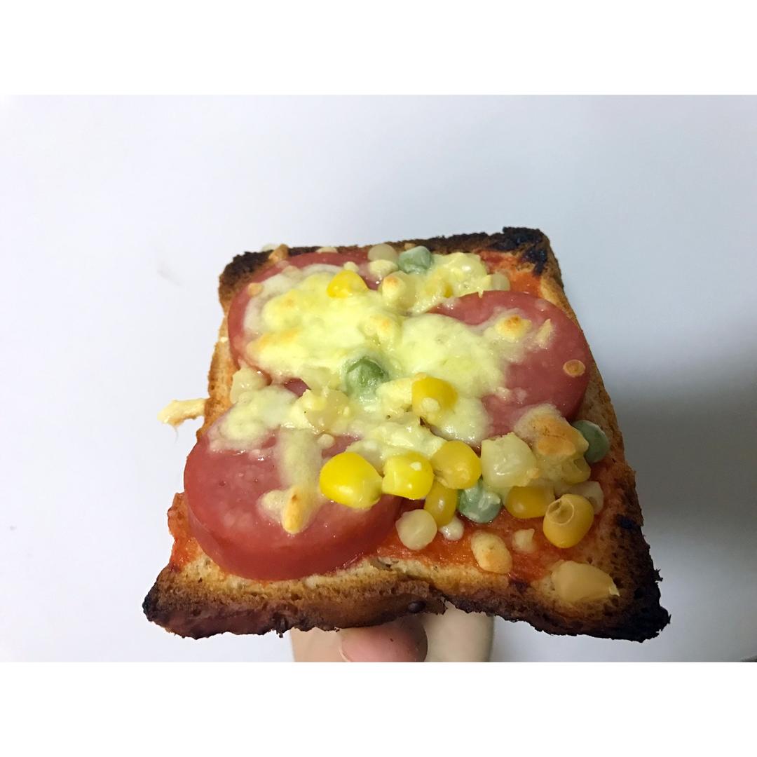 吐司培根小批萨