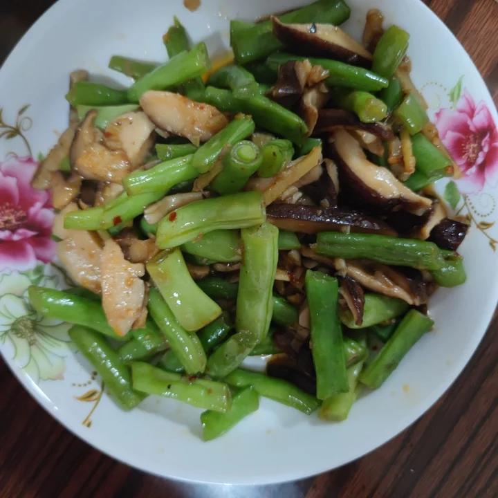 香菇四季豆