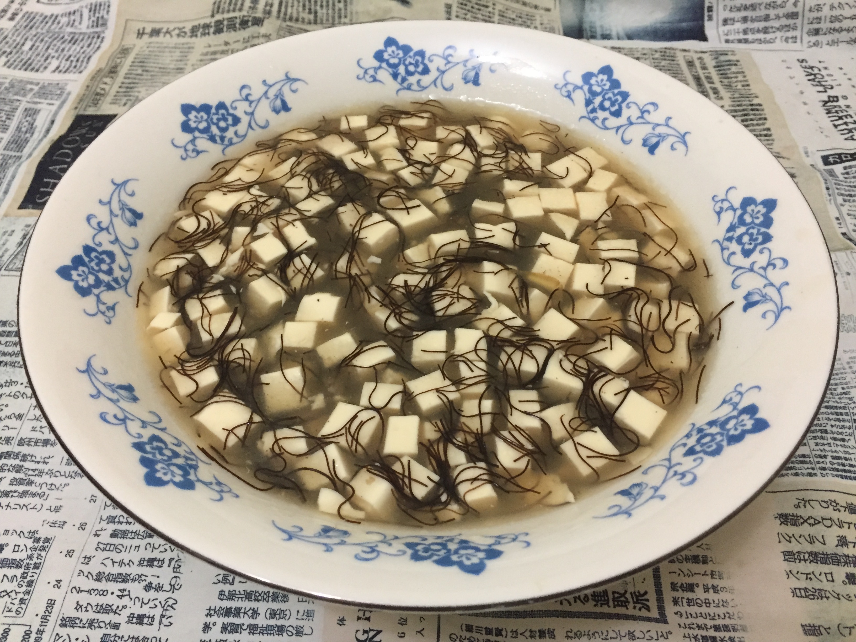 发菜豆腐汤
