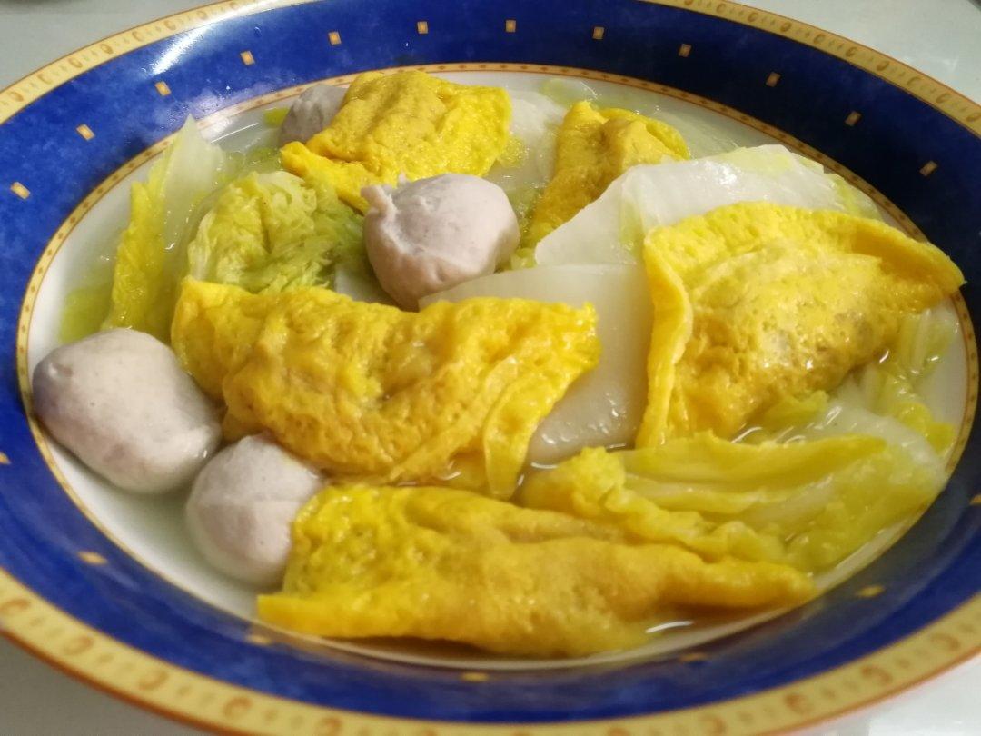 蛋饺粉丝娃娃菜