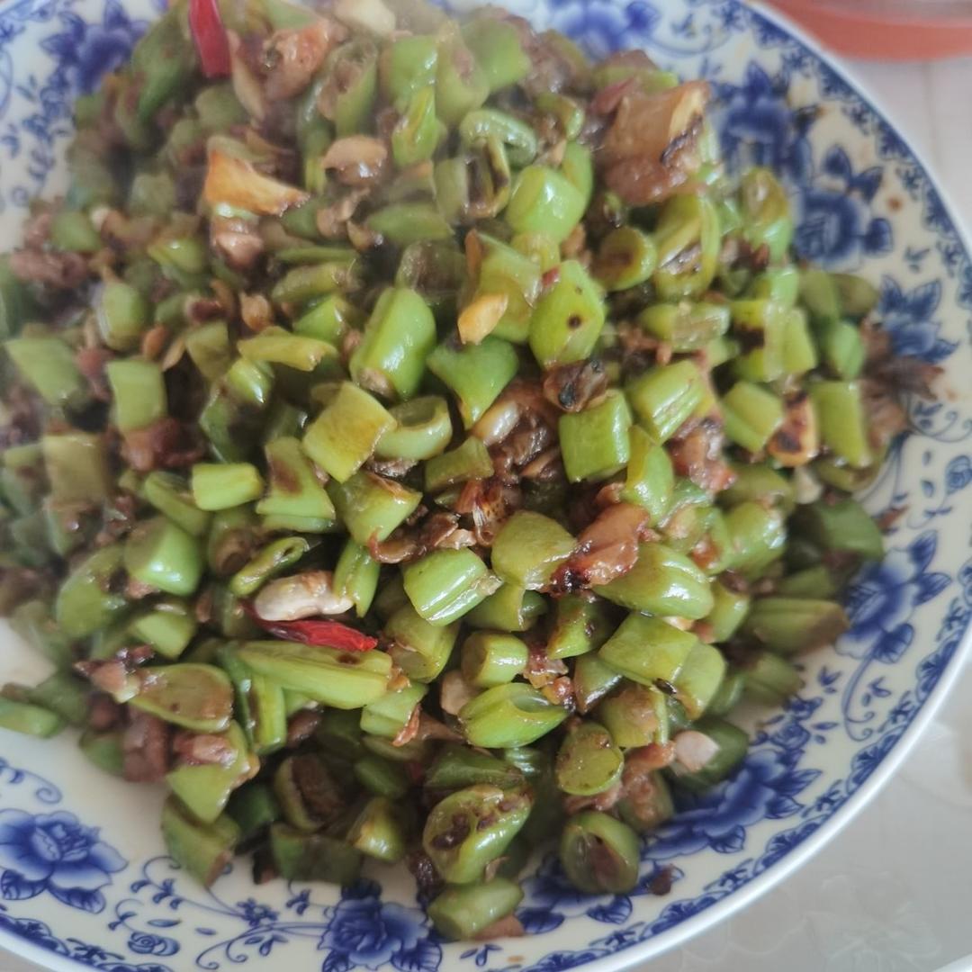 夏天的下饭菜【干煸豆角炒肉沫】