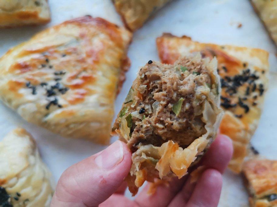超好吃的黄金牛肉卷-烤箱手抓饼版