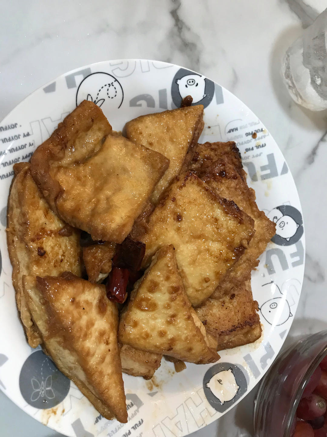 焖煎豆腐
