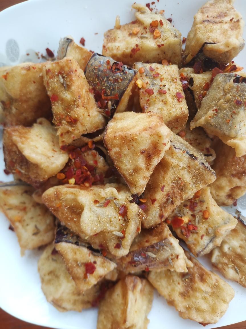 外酥里嫩炸茄子不耗油