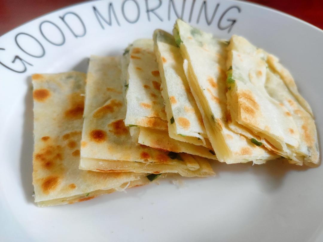 葱油饼-自己做薄脆酥香层层分明且一点儿都不油