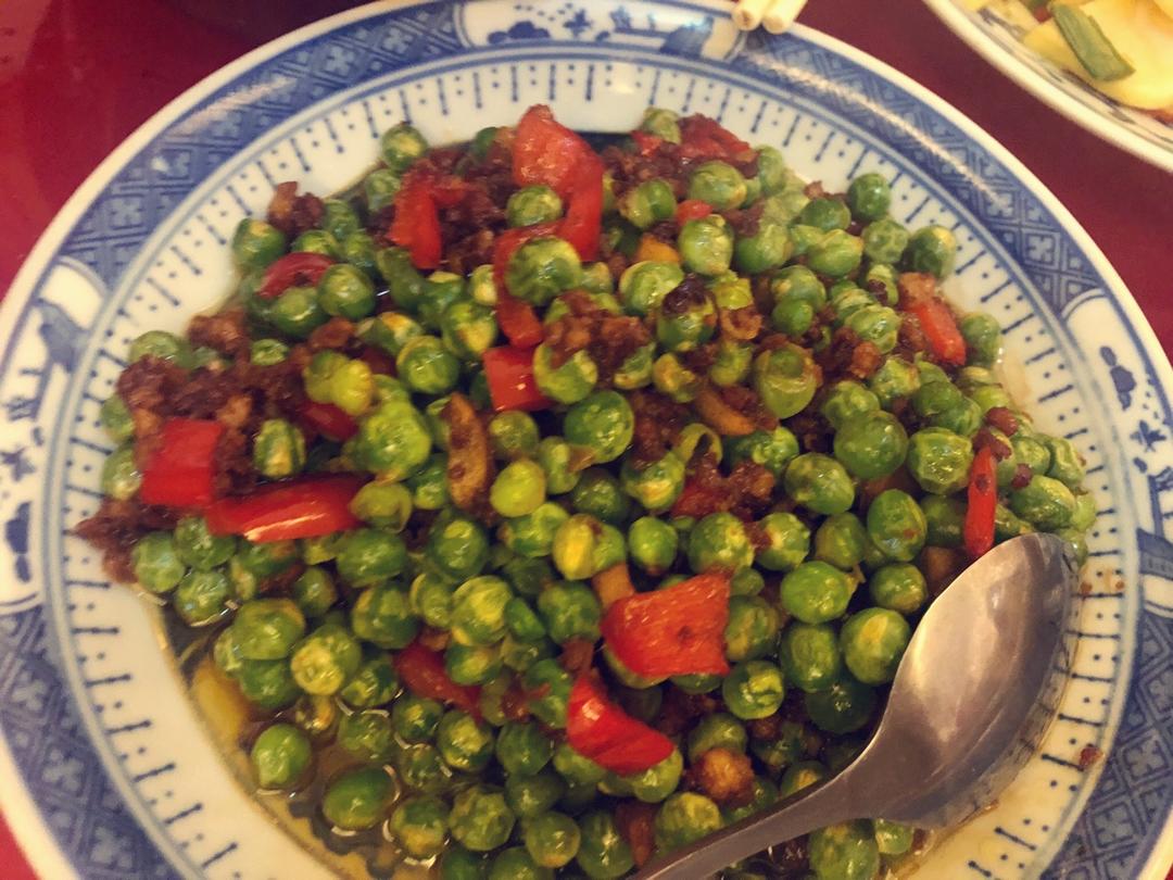 豌豆炒肉末