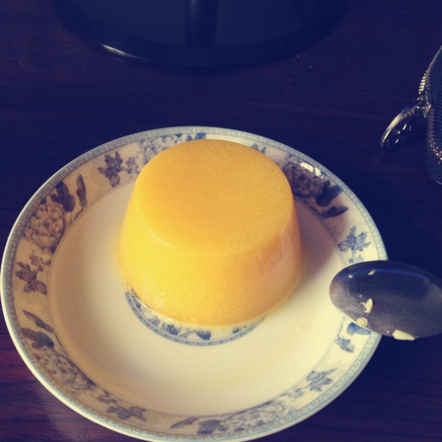 萌甜罐做的芒果布丁